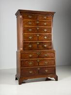 Engelse Tallboy ladekast eiken antiek, Antiek en Kunst, Antiek | Kantoor en Zakelijk, Ophalen