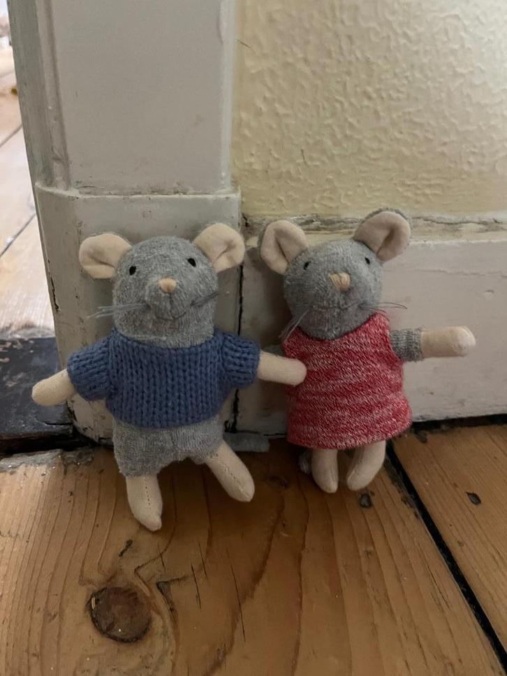 Het muizenhuis poppetjes Sam en Julia, Kinderen en Baby's, Speelgoed | Poppen, Zo goed als nieuw, Ophalen of Verzenden