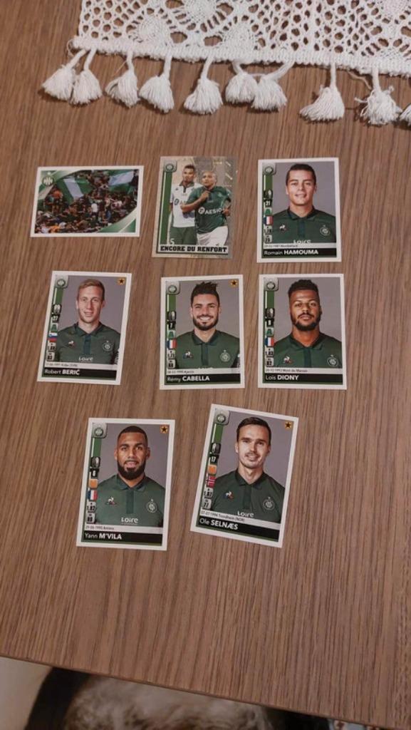 Panini/8 Stickers/Saint-Etienne/Foot 2018-2019, Verzamelen, Sportartikelen en Voetbal, Nieuw, Poster, Plaatje of Sticker, Verzenden