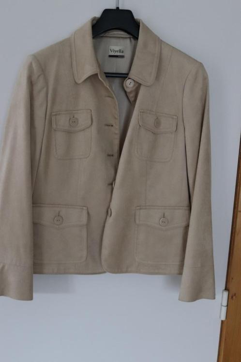 Veste d'été en daim, Vêtements | Femmes, Vestes & Costumes, Neuf, Manteau, Taille 38/40 (M), Beige, Enlèvement ou Envoi