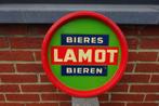 LAMOT beers Bieren oud tinnen dienblad, Ophalen, Gebruikt, Reclamebord