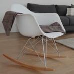 Eames replica schommelstoel wit RAR, Modern, Wit, Zo goed als nieuw, Eén