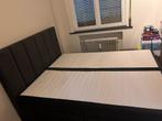 Lit double avec boxsprings, 2metres sur 1m60, Huis en Inrichting, Slaapkamer | Boxsprings, Ophalen, Zo goed als nieuw
