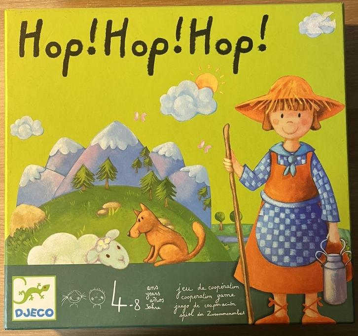 Hop! Hop! Hop! - Samenwerkingsspel kinderen 4 jaar +, Hobby en Vrije tijd, Gezelschapsspellen | Kaartspellen, Zo goed als nieuw