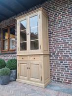 Eiken buffetkast/vitrinekast GRATIS LEVERING, Ophalen of Verzenden, Zo goed als nieuw, Glas