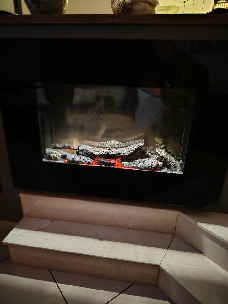 Inbouw sfeerhaard Faber, Huis en Inrichting, Haarden, Gebruikt, Elektrische haard, Ophalen