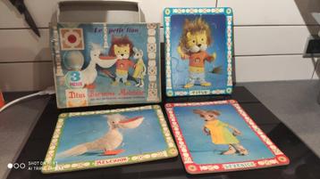 puzzle vintage "le petit lion", Enlèvement ou Envoi, 10 à 50 pièces, Utilisé, 2 à 4 ans