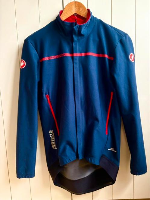 Fietsshirt Castellu Perfetto lange mouwen, marine blauw, Fietsen en Brommers, Fietsaccessoires | Fietskleding, Zo goed als nieuw