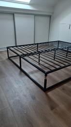 Bed metaal 1m60, Comme neuf, Enlèvement, Deux personnes, 160 cm