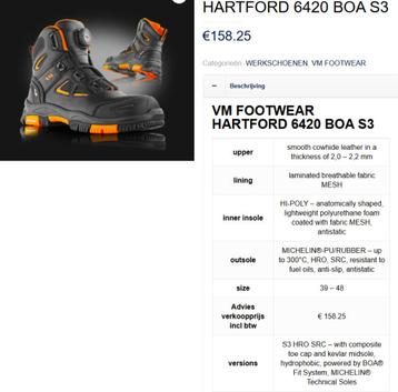 Michelin HARTFORD Nieuw maat 43 beschikbaar voor biedingen