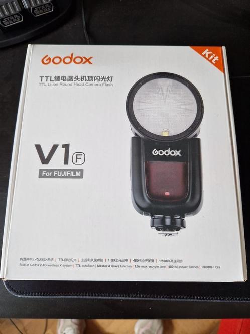 Godox Speedlite V1 vr Fuji+ Transmitter + Accessoire kit, TV, Hi-fi & Vidéo, Photo | Flash, Neuf, Autres marques, Enlèvement ou Envoi