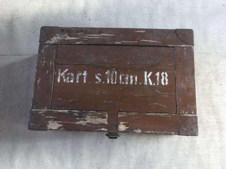 Wo2 - Duitse Patronenkist Kart. s 10cm K18 - 1936, Verzamelen, Militaria | Tweede Wereldoorlog, Landmacht, Hulzen of Bodemvondsten