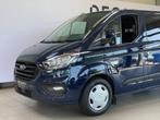 Ford Transit Custom 2.0D 131pk 9pl. *Sensoren voor/achter*C, Monovolume, Blauw, 9 zetels, Bedrijf