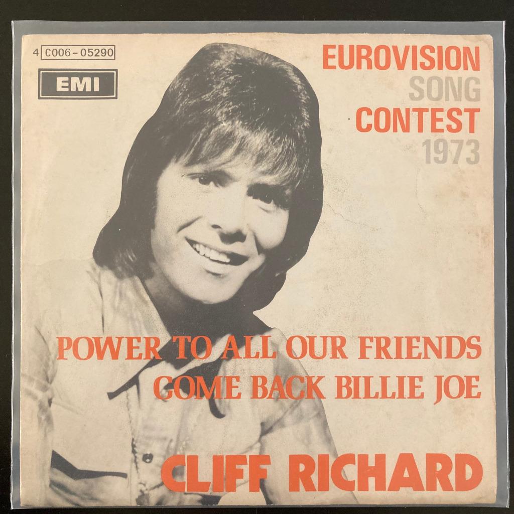 7" Cliff Richard - Power To All Our Friends (EMI 1973) VG+, Single, Utilisé, Pop, 7 pouces