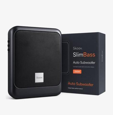Skoov SlimBass Auto Subwoofer met Ingebouwde Versterker, Auto diversen, Autospeakers, Zo goed als nieuw, Ophalen