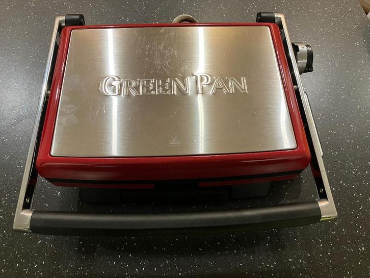GreenPan Contact Grill - 34,5 op 24,5 cm bakoppervlakte, Elektronische apparatuur, Contactgrills, Zo goed als nieuw, Ophalen