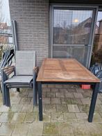 Tuinset met 4 stoelen, Tuin en Terras, Ophalen, Gebruikt