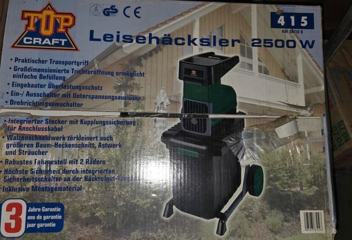 TIP CRAFT Leisehäcksler 2500W – Stille Tuinversnipperaar, Tuin en Terras, Vijver-toebehoren, Ophalen