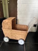 Rotan Olli Ella poppenwagen + kussen/ matrasje, Ophalen, Zo goed als nieuw
