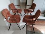 4 eetkamerstoelen, Ophalen, Gebruikt, Bruin, Vier