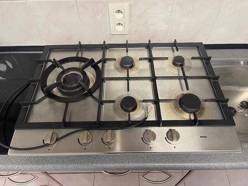 Gasfornuis inbouw, Elektronische apparatuur, Fornuizen, Refurbished, Inbouw, Gas, 5 kookzones of meer, 85 tot 90 cm, 60 cm of meer
