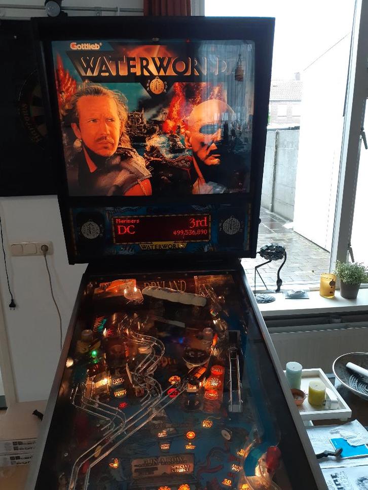 Flipperkast Waterworld van Gotliebb, Collections, Machines | Flipper (jeu), Utilisé, Imprimante matricielle, Gottlieb, Enlèvement