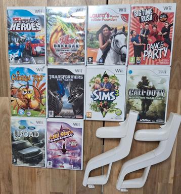 Nintendo WII spelen + pistolen, Enlèvement, Utilisé