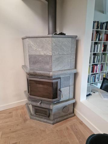 25096 Zware speksteenkachel Nunnaunni🔥, Huis en Inrichting, Kachels, Ophalen, Gebruikt, Houtkachel, Vrijstaand