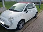 Fiat 500 Cabriolet Automaat Euro 5 in prima staat  Airco, Auto's, Automaat, Euro 5, 1242 cc, Leder en Stof
