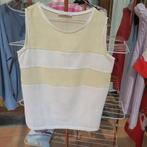 Topje zijde wit geel Fabiana Filippi mt 38 (it 42), Kleding | Dames, Maat 38/40 (M), Geel, Ophalen of Verzenden, Zo goed als nieuw