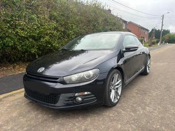 Vw Scirocco 2l DSG Rline Full Options, Auto's, Volkswagen, Euro 5, Zwart, Alcantara, Zwart