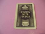 1 oude losse speelkaart Rubbens oude jenever (75), Comme neuf, Carte(s) à jouer, Enlèvement ou Envoi