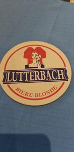 bierviltje Lutterbach bierre blonde, Verzamelen, Ophalen of Verzenden, Zo goed als nieuw, Viltje(s), Overige merken