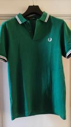 FRED PERRY - green polo with pink + white accents, size: S, Ophalen of Verzenden, Zo goed als nieuw