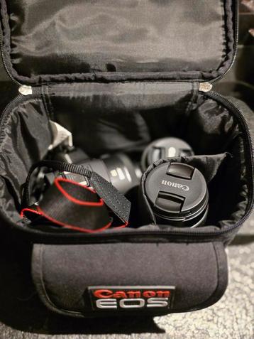 Canon eos r100 met 3 lenzen beschikbaar voor biedingen