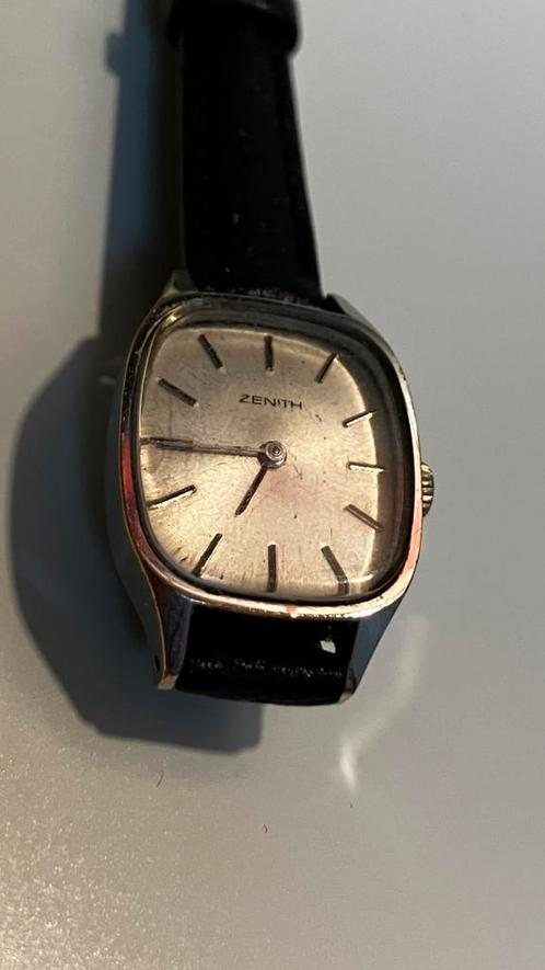 Zenith, dameshorloge, Handtassen en Accessoires, Horloges | Dames, Gebruikt, Polshorloge, Overige merken, Overige materialen, Leer