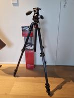 Manfrotto statief MT055CXPRO4 carbon + MHXPRO-3W 3 way head, Nieuw, 150 tot 175 cm, Met balhoofd, Ophalen of Verzenden