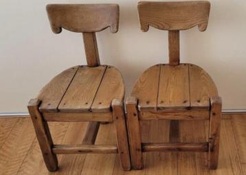 Ensemble de chaises vintage de style toscan du milieu du siè