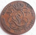 BELGIË ; RARE 5 CENTIMES 1853 KM 5.1 Ref.7588 Opl:704.853, Postzegels en Munten, Munten | België, Verzenden, Brons, Losse munt