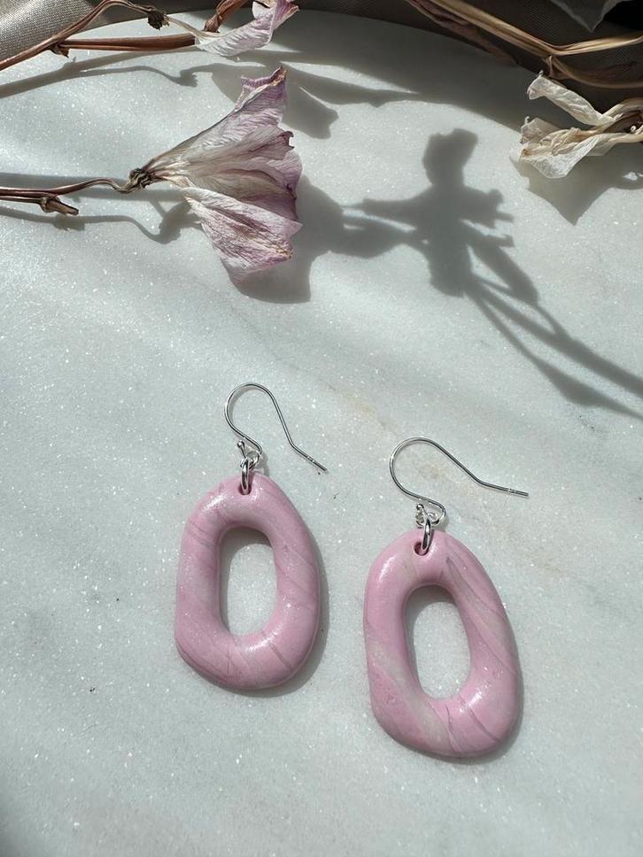 Zelfemaakte oorbellen sterling silver (925), Handtassen en Accessoires, Oorbellen, Nieuw, Zilver, Ophalen of Verzenden