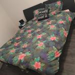 1lederen boxspring en een volledige eikenhouten slaapkamer, Huis en Inrichting, Ophalen, Zo goed als nieuw