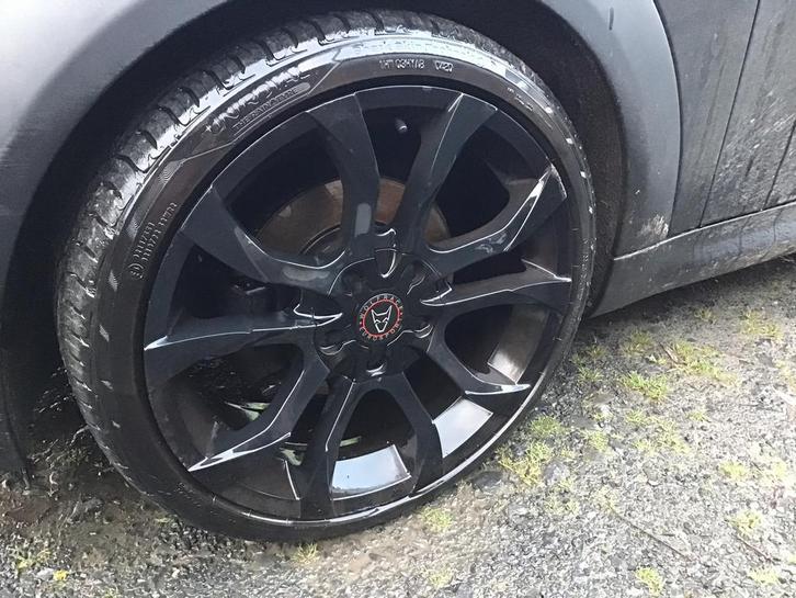 4 velgen Wolfrace 18 duim Mini Cooper 4 gaats (tot 2014), Auto-onderdelen, Banden en Velgen, Banden en Velgen, Zomerbanden, 18 inch