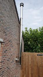 Dubbelwandig inox rookkanaal 4m, Huis en Inrichting, Kachels, Ophalen, Gebruikt, Hangend, Overige soorten