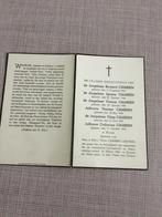 Oorlogsslachtoffers Familie Cambien + bombardement Kortrijk, Envoi, Image pieuse