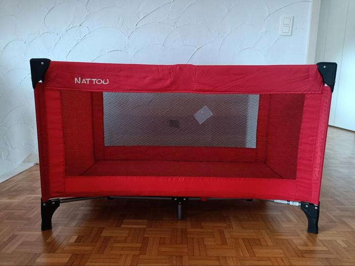 Reisbedje Nattou - rood, Kinderen en Baby's, Kinderkamer | Bedden, Gebruikt, Ophalen