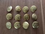 Gigue Set van 12 knopen goudkleurig 2,5 cm doorsnede, Ophalen of Verzenden, Zo goed als nieuw