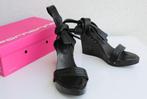 Sublime Fornarina 38 zwarte leren sandalen, Kleding | Dames, Schoenen, Zwart, Fornarina, Zo goed als nieuw, Sandalen of Muiltjes