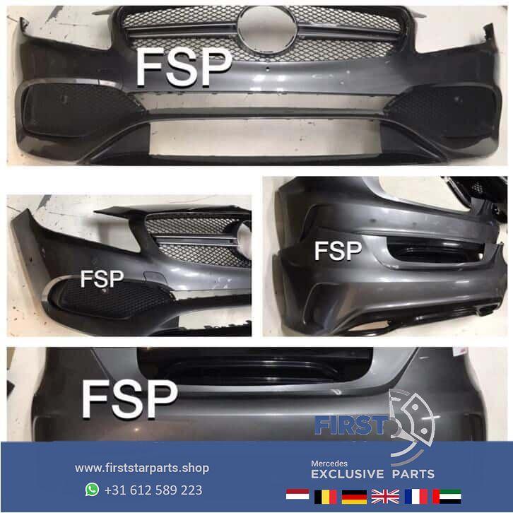 W176 Facelift AMG Voorbumper + Achterbumper compleet grijs, Auto-onderdelen, Overige Auto-onderdelen, Mercedes-Benz, Gebruikt