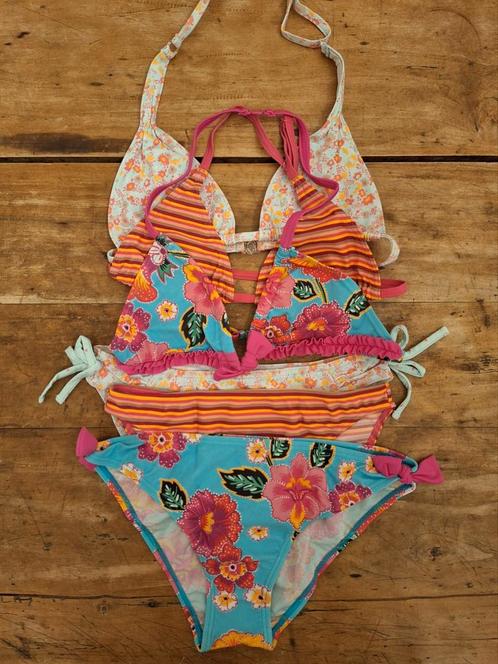 Set van 3 bikini's - Mt. 14 j., Kinderen en Baby's, Kinderkleding | Kinder-zwemkleding, Gebruikt, Bikiniset, Maat 158, Meisje