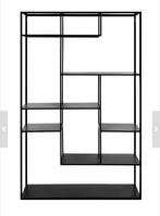Zwart rek metaal, Huis en Inrichting, Ophalen, Zo goed als nieuw, Metaal